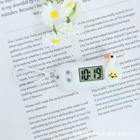 Jam Tangan Kartun Gantungan Kunci Pelajar 2025 Wanita Pria LED Olahraga Kreatif Warna Permen Digital Olahraga Portabel Mini