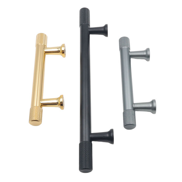 Contemporary Knurled Cabinet Pulls Easy Installation for Kitchen & Bathroom Cabinets Bedroom Dressers Hotel Use