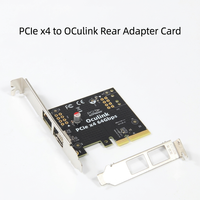 Tarjeta Adaptadora PCIe 4.0 X4 a OCuLink de 64 Gbps, Tarjeta de Expansión Trasera SFF-8612 con Soporte de Perfil Alto/Bajo, en Stock