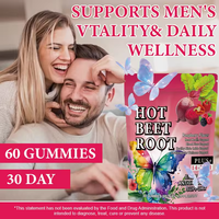 Compléments Gommeux pour Adultes Marque Blanche : Gommes Énergisantes à la Betterave pour Femmes, Équilibre Hormonal, Antioxydant, Soutien Immunitaire, Végétaliennes