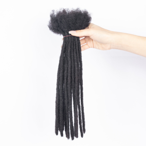 <span class=keywords><strong>Extension</strong></span> per Locs in <span class=keywords><strong>Capelli</strong></span> Umani Vietnamiti di Alta Qualità, 100% Naturali, Neri, Larghezza 0,6 cm - Product Image 4