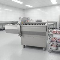 Trancheuse à viande électrique commerciale 1500W en acier inoxydable, épaisseur réglable, certifiée CE pour restaurants et charcuteries