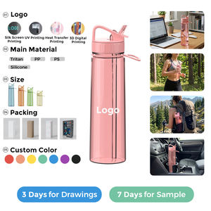 Botella de Agua Deportiva de Plástico de 900 ml (30 oz) con Asa, Libre de BPA, Reutilizable, con Logotipo Personalizado, para Gimnasio, Proveedor Mayorista - Product Image 3