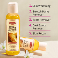 Huile Exfoliante Ultra-Puissante pour Peau Jaune, Hydratante et Tonifiante, à Base d'Huiles Essentielles Végétales Pures, Soin Nourrissant à l'Orange