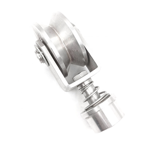 Roues de <span class=keywords><strong>portail</strong></span> coulissant robustes en acier inoxydable, roulettes à gorge en V, roulettes à <span class=keywords><strong>ressort</strong></span> <span class=keywords><strong>pour</strong></span> rail - Product Image 4