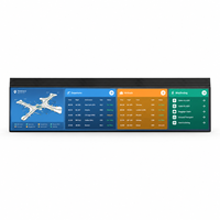 Pantalla LED Colgante Ultrafina de 20 mm, 43-98 Pulgadas, 3500nit |   Pantalla CMS Android 14 de un solo lado/doble cara para publicidad en escaparates y comercios