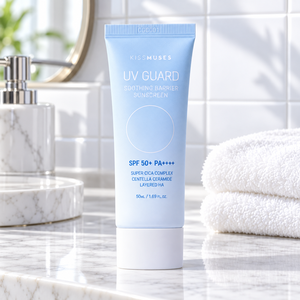 Crème solaire apaisante pour le visage SPF 50+ PA++++ Centella Céramide OEM ODM - Product Image 3