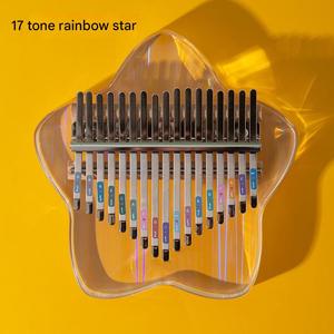 Kalimba en cristal rond en gros, <span class=keywords><strong>piano</strong></span> à pouce, 21/17 tons, kalimba en cristal arc-en-ciel, marimba, cadeau d'anniversaire pour les amoureux, les étudiants - Product Image 1
