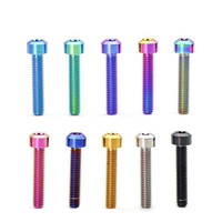 Tornillo de Titanio Sur-ron M5 M6, Cabeza de Tapa, Tornillo Torx, 10 15 20 25 mm, Tornillo Azul Quemado