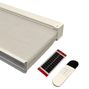 Custom Made <strong>Window</strong> <strong>Cover</strong> Honeycomb Blinds Curtain Electric <strong>Window</strong> Shades Blackout Solar Panel Power Cellular Shades - Product Image 1