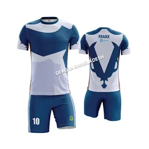 Aangepaste Kwaliteit Groothandel Lage Prijs Voetbal Jersey Uniform Set Team Voetbal Jersey Met Korte Broek Sets Voor Heren Van Bangladesh