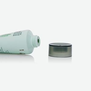 Mint Green PE Squeeze Tube Custom <b>Tree</b> Line Art Print Soft Tube With Dark Gray Flat Cap For Travel Shampoo - Product Image 1
