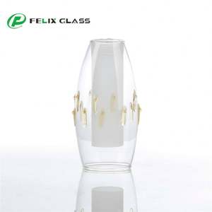 Abat-jour en verre borosilicate 3.3 à double paroi, couleurs variées, résistant à la chaleur, fabrication OEM pour la décoration intérieure et l'éclairage domestique - Product Image 1