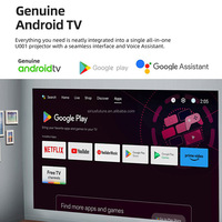 Projecteur portable Android Google GTV 1080P 4K LCD Home Cinéma Vidéoprojecteur Livraison gratuite Marque des fabricants AUN U001