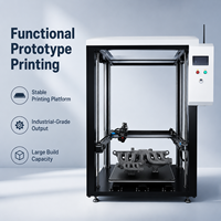 Imprimante 3D à cadre ouvert de grande taille 600x600x1200mm, plateforme haute capacité, système industriel FDM, double extrudeur, nivellement automatique, plateau chauffant