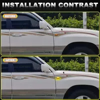 Feux latéraux LED pour Toyota Land Cruiser Prado 70/80/90/100 Series FJ Cruiser Hilux, clignotants dynamiques ambre pour garde-boue