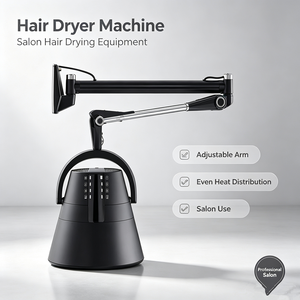 Secador de Pelo con Capucha para Montar en la Pared, Secador Profesional para Salón de Belleza, para Tratamientos Térmicos, Permanentes, Coloración y Secado - Product Image 1
