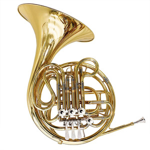 Trompeta de <span class=keywords><strong>corneta</strong></span> de afinación B-flat <span class=keywords><strong>con</strong></span> tres teclas individuales para el rendimiento de la práctica de los niños Cuerno francés profesional de alta calidad - Product Image 6