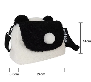 Bolsa de Hombro de Peluche Personalizable con Diseño de Panda de Dibujos Animados, Regalo de Cumpleaños para Niños - Product Image 6