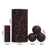 Jovia EPP Hollow Foam Roller Set Yoga Pijat Pilates Pelepasan Otot Kolom Busa Kebugaran untuk Relaksasi Tubuh Model Pilates Set-6