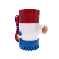 Pompe de cale 12V/24V avec interrupteur à flotteur - 350-3500 GPH pour applications marines, VR et bateaux - Outil de drainage submersible étanche
