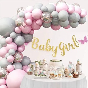 <span class=keywords><strong>Kit</strong></span> de 95 ballons roses, gris et blancs pour guirlande et arche, idéal pour la décoration de salle de mariage, toile de fond d'<span class=keywords><strong>anniversaire</strong></span> à thème, fournitures de ballons pour les fêtes - Product Image 4