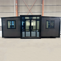 Conteneur intelligent de 80 pieds, 3 studios, surélevé, ignifuge, 40 bâtiments modifiés clés en main, type grange agricole, toit blanc, de qualité