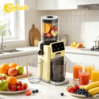 Extracteur de jus à fruits entiers à large goulot, sans filtre, presse-agrumes lent, sorbetière, design minimaliste écologique, pour fruits et légumes