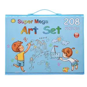 208pcs factory direct sale quality non-toxic drawing children 208 color set stationery painting art color set