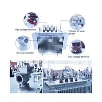 Transformateur immergé dans l'huile MingZheng S13 MV&HV 11kv/0.4kv triphasé 125kVA 400kVA 1000kVA avec certification CE entièrement étanche