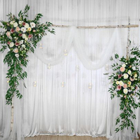 Fleurs artificielles I78, décoration murale pour mariage, fête, arche florale avec support