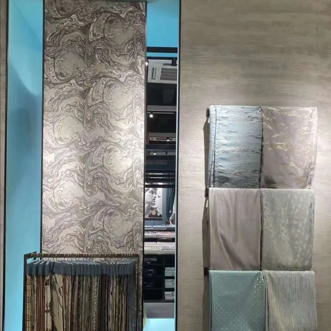 luxury drapes curtains made by metallic jacquard fabric ready made & fabric