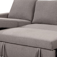 Personnalisé élégant 2 sièges + chaise en forme de L ensemble meubles salon canapé avec USB et stockage
