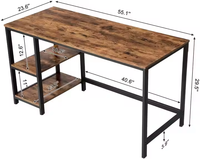 Table de bureau à domicile en MDF au design moderne personnalisé bureau d'ordinateur ergonomique et portable avec table d'étude à hauteur réglable