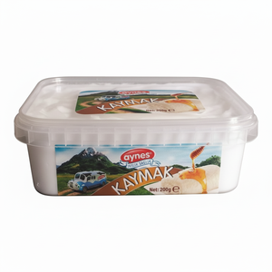 D280 280ml Rectangular Tamper Evident PP IML contenedor tapa reciclable para envasado de alimentos helado galleta yogur Chocolate caramelo - Product Image 1