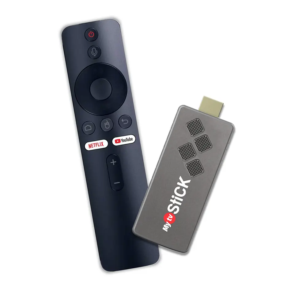 MYTV TV STICK4K Anadroid 10 2G + 16G 2.4G + 5G WiFi Bluetooth télécommande vocale boîtier de télévision décodeur prêt à expédier