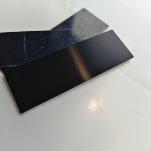 <span class=keywords><strong>Targhetta</strong></span> adesiva in alluminio resistente alla corrosione anodizzato nero personalizzabile - Product Image 4