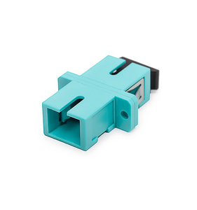 อะแดปเตอร์ไฟเบอร์ออปติก SC OM3 รุ่น AQUA ตัวเชื่อมต่อพลาสติก FTTH แบบมัลติโหมด ซิมเพล็กซ์ ชนิด Flangness - Product Image 5