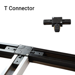 イトに使用される1000mm長の白または黒のハウジング2ラインILTコネクタLEDトラックレール - Product Image 5