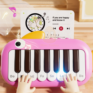Enfant en bas âge Instruments de musique pour la petite <span class=keywords><strong>enfance</strong></span> Jouet éducatif précoce Apprentissage de la musique B/O <span class=keywords><strong>Piano</strong></span> de poche portable - Product Image 4