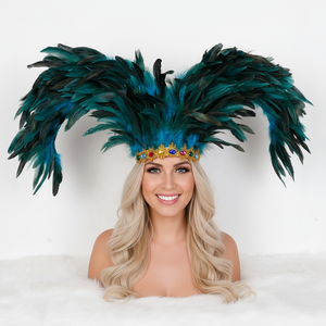 أزياء حفلات الهالوين، إكسسوارات أزياء الكرنفال، أغطية رأس بالريش، طقم أزياء تنكرية للنساء البالغات، متوفر بتصميم الصدف البحري - Product Image 6