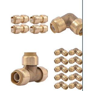 Conector en T <span class=keywords><strong>de</strong></span> Latón <span class=keywords><strong>de</strong></span> 3/4x3/4 Pulgadas <span class=keywords><strong>para</strong></span> Manómetro, Compatible con Tuberías PEX/<span class=keywords><strong>Cobre</strong></span>/CPVC/PE-RT/HDPE, Sistemas <span class=keywords><strong>de</strong></span> <span class=keywords><strong>Agua</strong></span> <span class=keywords><strong>Potable</strong></span> y Calefacción Radiante - Product Image 2