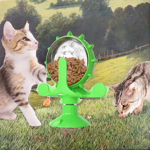 Juguete Interactivo Inteligente de Alimentación Lenta para Gatos y Perros, de Plástico TPR, con Diseño de Molino de Viento Giratorio - Product Image 3