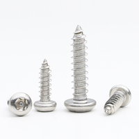 100 pièces/sac 304 goupille en acier inoxydable à tête ronde Torx anti-vol vis taraudeuse inviolable M2 M2.3 M2.6 M3 M3.5 M4 M5 M6 M8