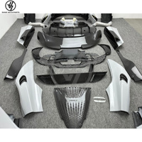 Nuevo Kit de Carrocería Estilo 765LT, en Fibra de Carbono Semiseca, Tejido Twill Brillante, Envasado al Vacío, Incluye Parachoques, Alerón, Capó y Escape