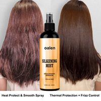 Spray Capillaire Lissant Anti-Frisottis 6.09oz Grande Taille Marque Privée avec Traitement Protecteur Thermique pour des Cheveux Lisses et Brillants