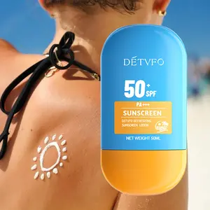 ความงามครีมกันแดดที่ดีที่สุด Spf50 ครีมกันแดดป้องกันรังสียูวีที่ให้ความชุ่มชื้นสดชื่น