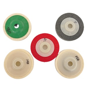 Disque de polissage en feutre 100% laine pour verre dur - Product Image 1