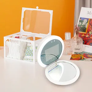 Espelho mágico de maquiagem, espelho removedor de maquiagem para espelho e protetor solar de tela led