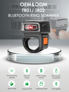 Effon TR01 Dedo 2d Inventor Manual Bluetooth <span class=keywords><strong>Android</strong></span> Sem Fio <span class=keywords><strong>Qr</strong></span> Código Portátil Anel Mãos Livres Leitores de Código De Barra Barato - Product Image 4
